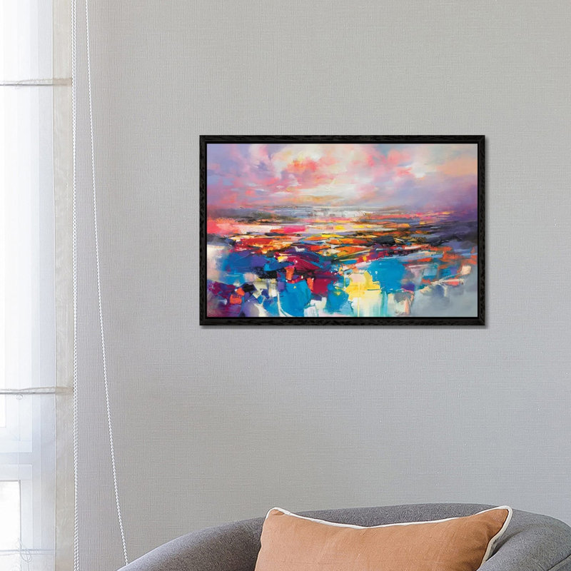 Quantum Gravity by Scott Naismith - Painting on Canvas, 66.04 cm H x 45.72 cm W, Black Framed