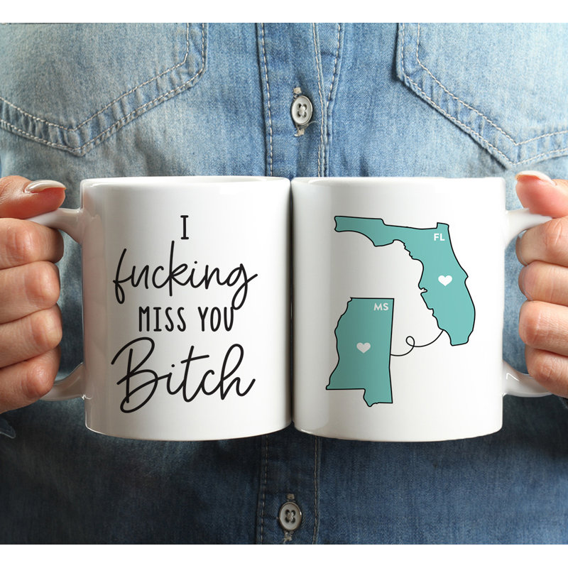 Ceramic Coffee Mug, Florida And Mississippi