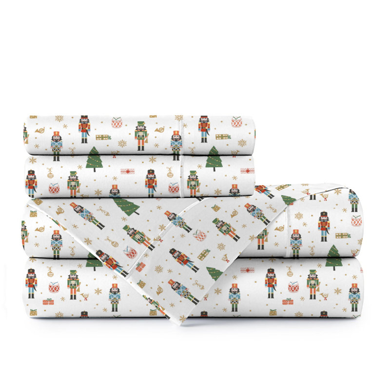 Ensemble de draps 100% coton 144 fils Idris, Très grand californien