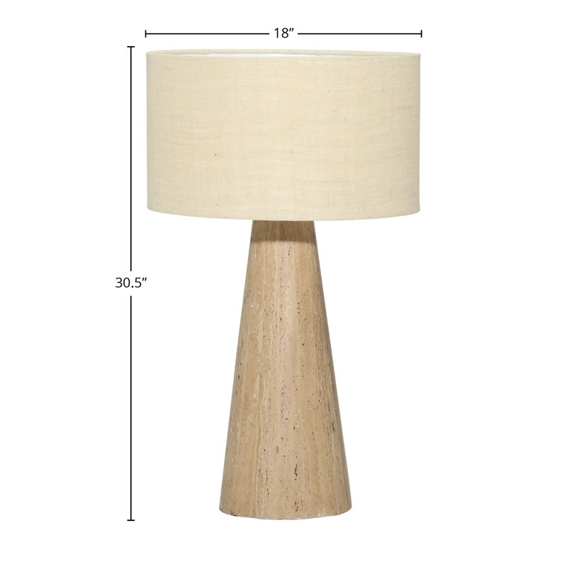 Jennie 31" Tall Table Lamp with Jute, Natural with Beige Shade