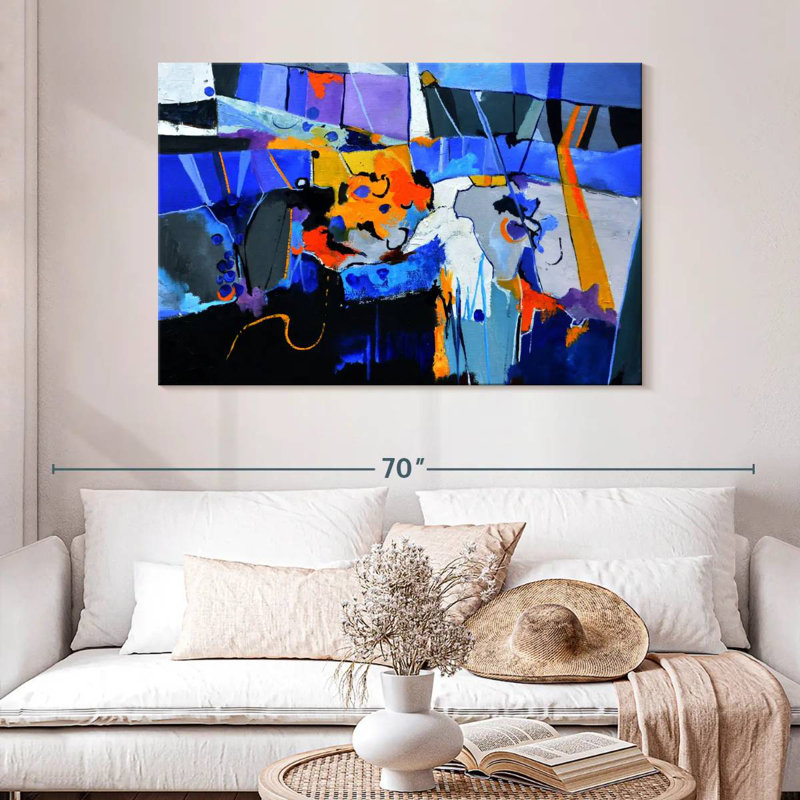Avery Smile Abstract, 32" H x 48" W