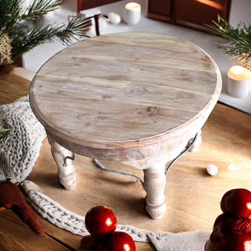 Romoland Solid Wood End Table