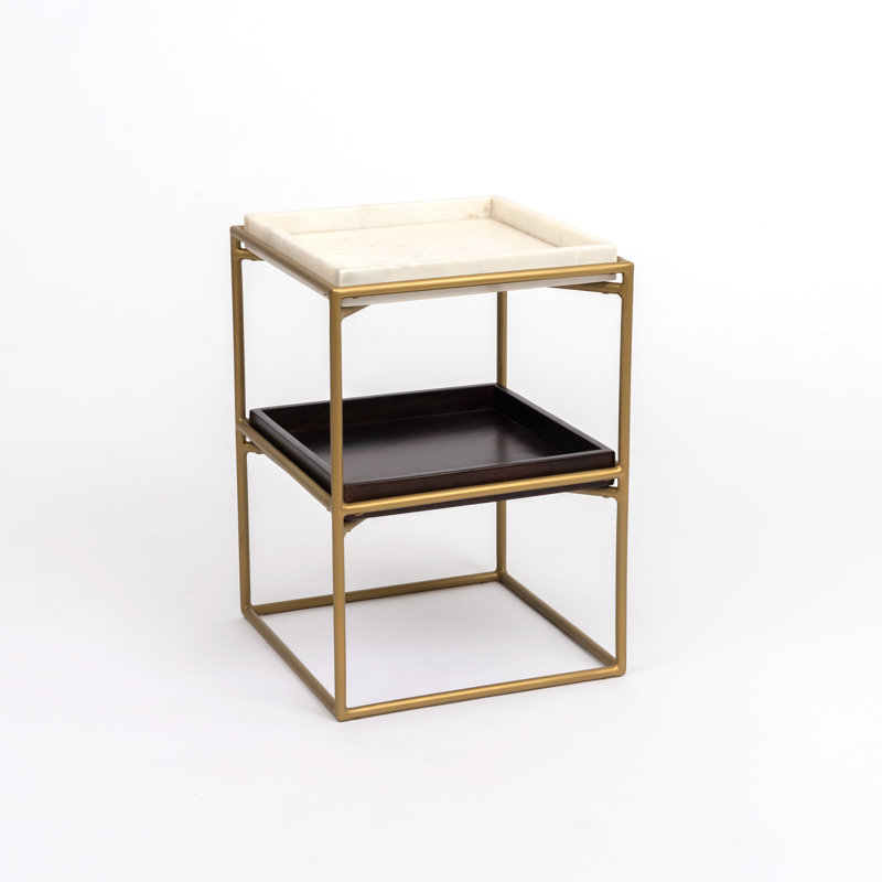Marble Tray Top End Table