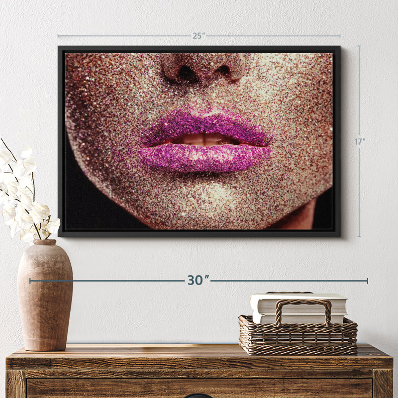 Beauté «Pink Glitter», H 25 po x l 17 po