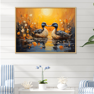" Playful Pond Ducks "