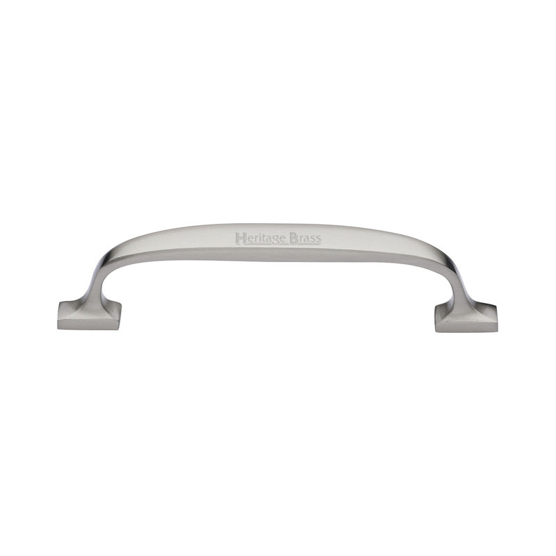 Heritage Brass Heritage Cabinet Pull Durham Design 12.8cm CTC, Satin Nickel