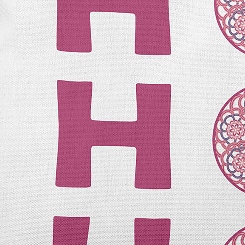 Coussin intérieur / extérieur Ho Ho Ho, H 14 po x l 20 po, Rose