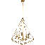 Lustre géométrique 8 lumières façon bougie de style bougie Durant-121814667