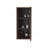 Stylish Striped Walnut Bathroom Floating Side Cabinet For Small Spaces, Wall-Mounted Storage Solution.