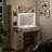 Makeup Vanity With Led Lighted Mirror