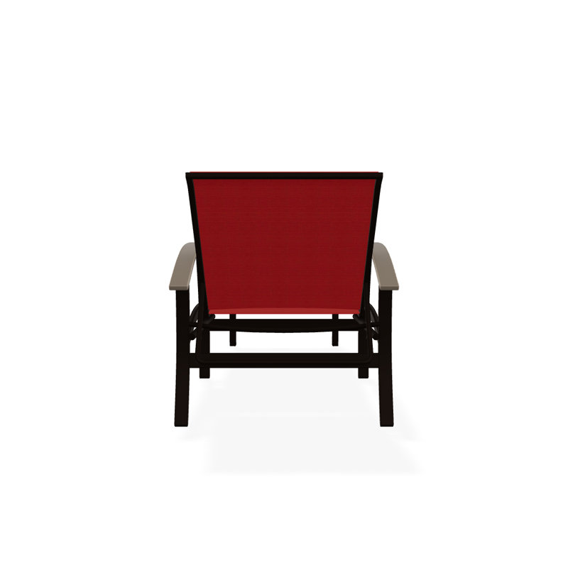 Chaise longue inclinable Askar, Désert P60, Rouge 1D Sunbrella®, Kona texturé