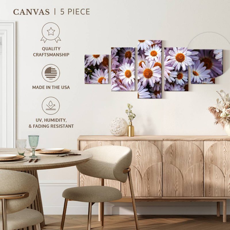 Shasta Daisies, 24" H x 55" W