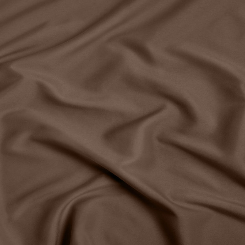 Microfiber Fitted Sheet, Twin Fitted Sheet, Cocoa