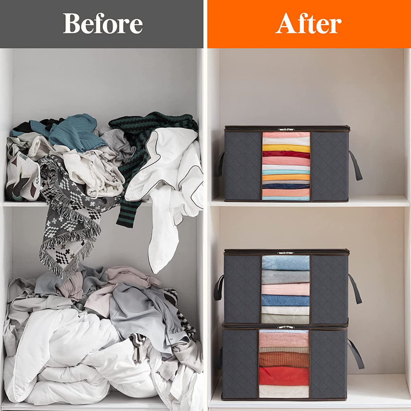 Fabric Underbed Storage Set, 60, 8