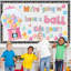 Ensemble de décorations pour babillard Gumball Machine - Pastel Bubble Gumball, décor de salle de classe avec découpes et bordures de cahier de composition