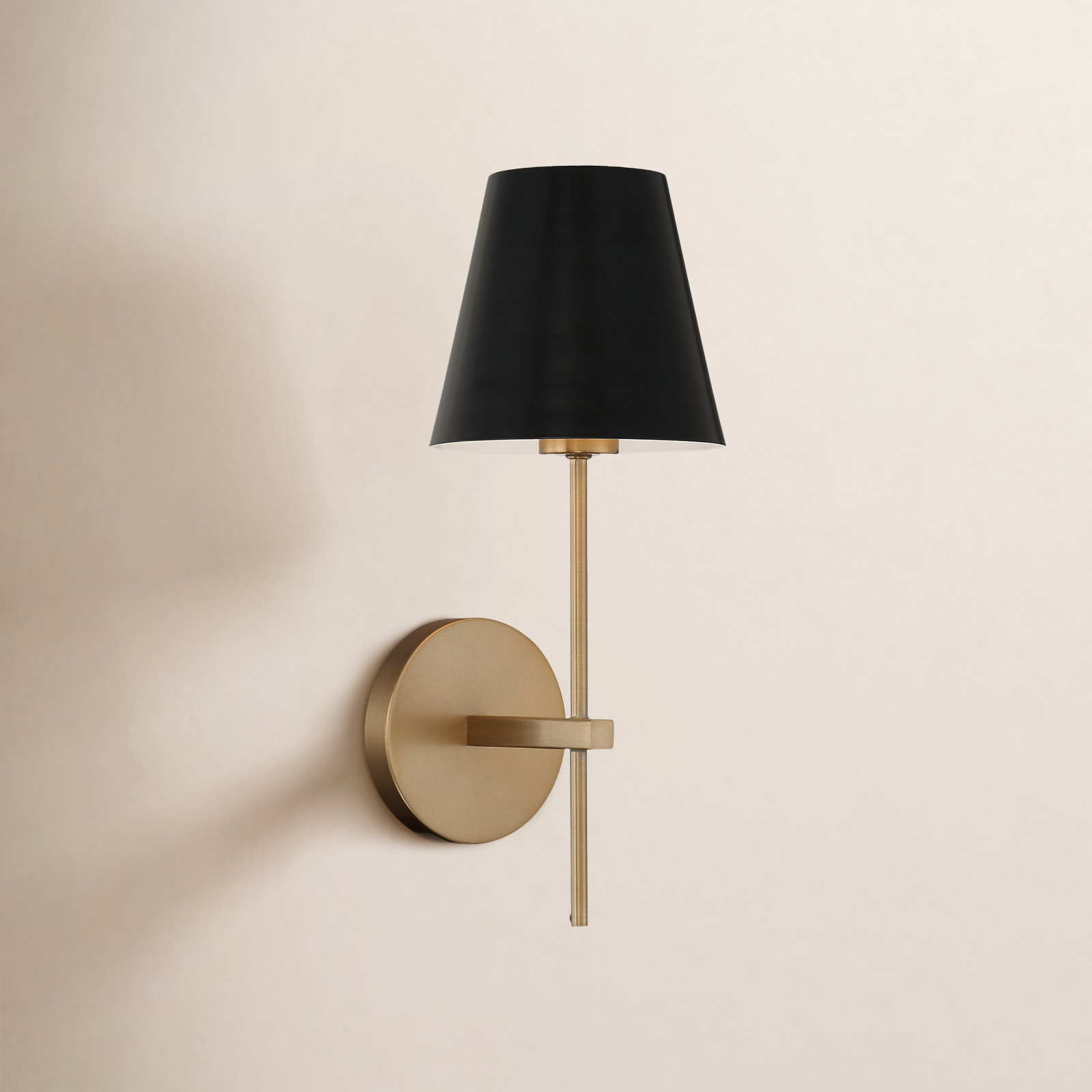 Coverton 1 Light Vibrant Gold Wall Mount, Gold