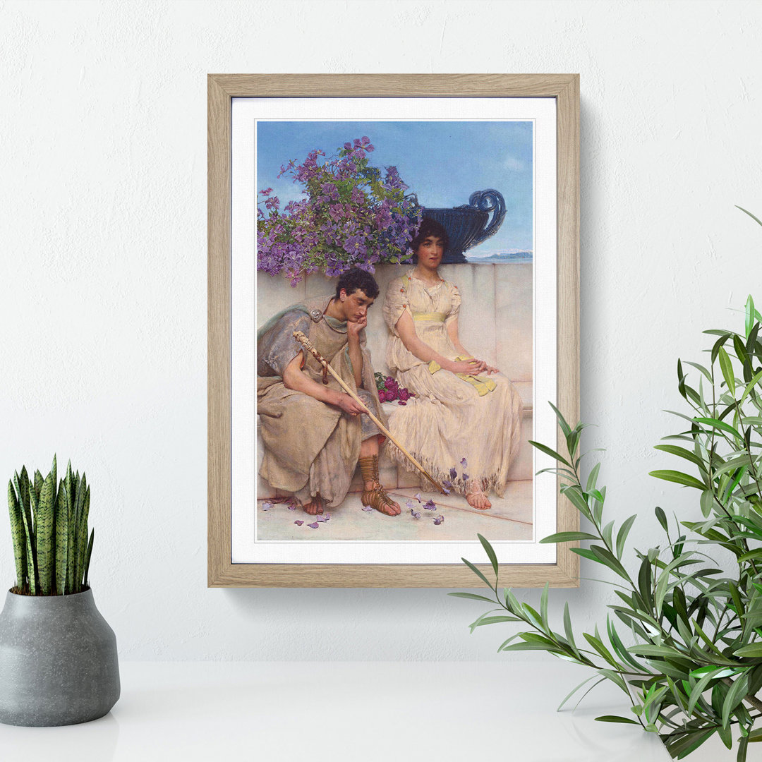 An Eloquent Silence by Lawrence Alma-Tadema - Picture Frame Graphic Art