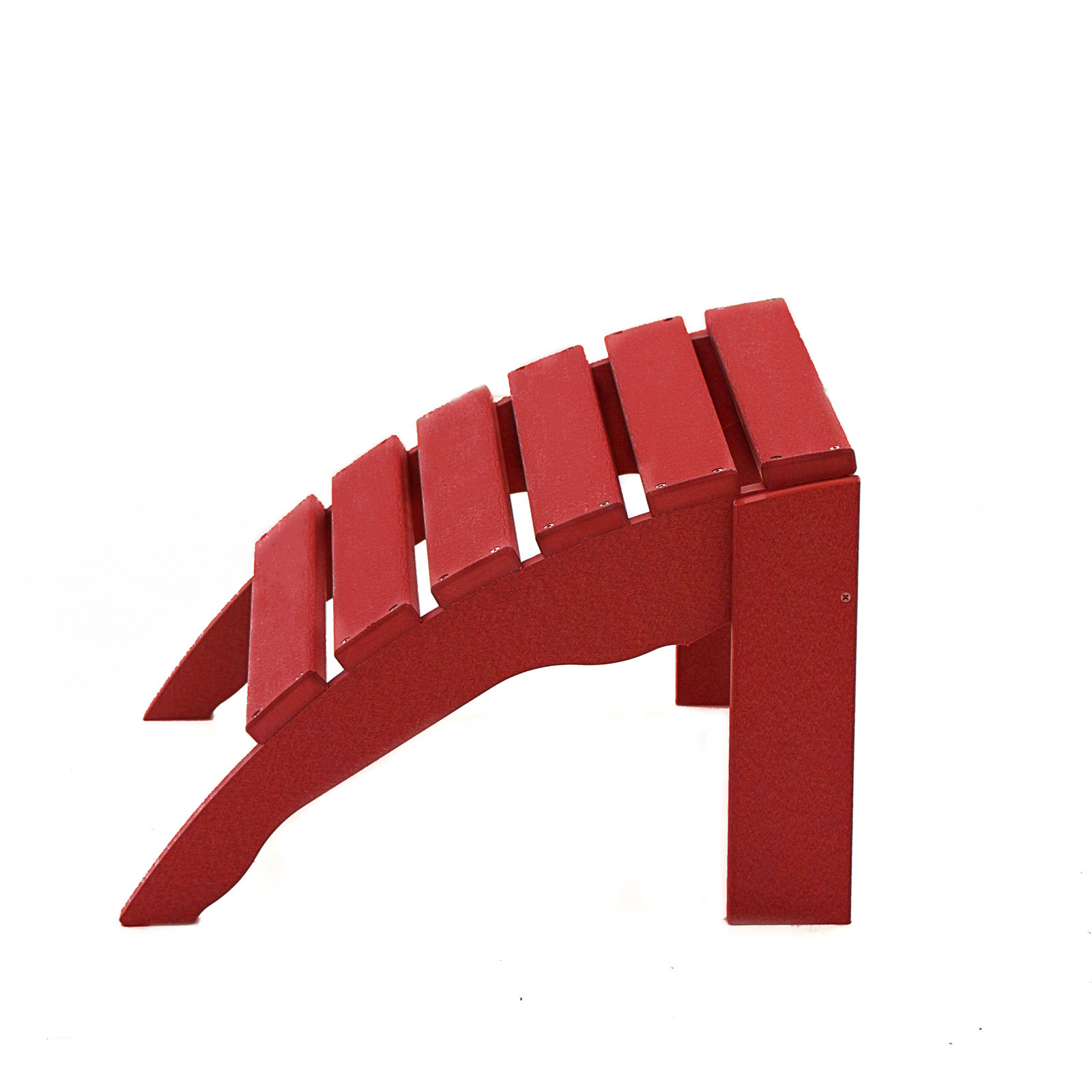 Leighton Patio Footstool, Bright Red