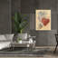 Toile épique Graffiti «Hearts and Ribbons 3» par Cheri Blum, art mural 40 po x 54 po