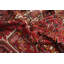 Tapis rouge rétro traditionnel 9 x 11