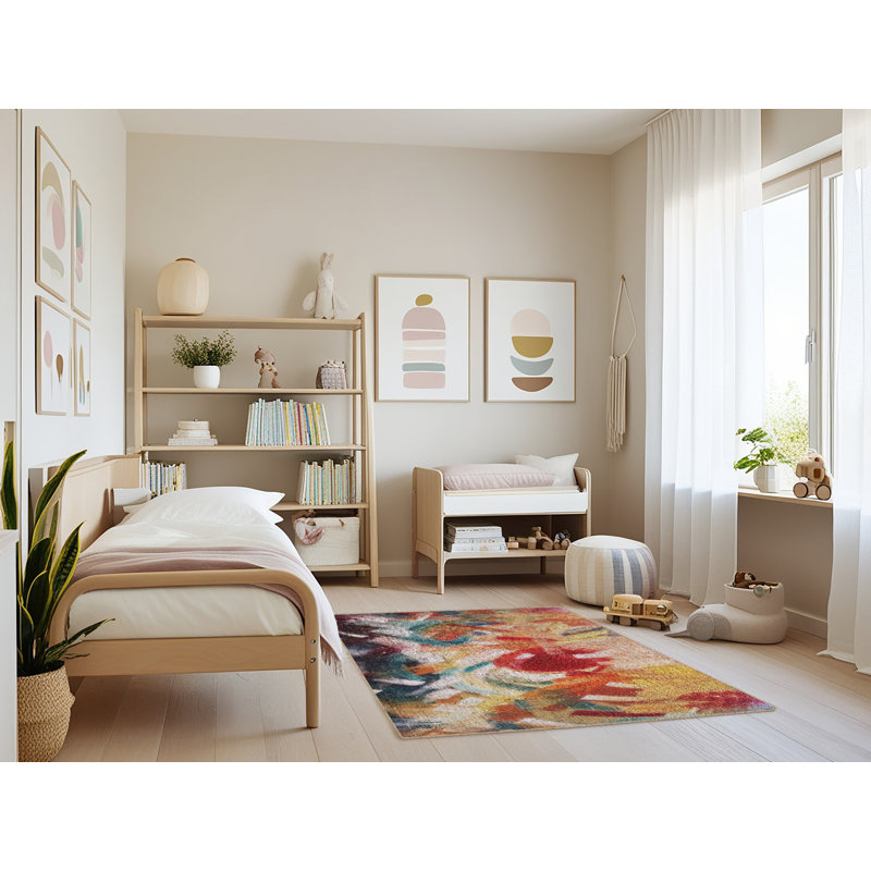 Wiersma Abstract Indoor Rug, Rectangle 4' x 6'