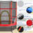 Costway Round Backyard Trampoline with Safety Enclosure-55709584
