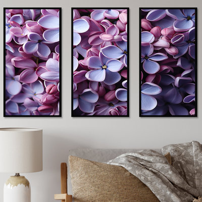 «Vibrant Fragrance Lilac Blossoms - Lilacs», ensemble de reproduction d'art mural