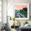 Coral Sunset II - reproduction encadrée de qualité supérieure - prête à être accrochée-62737766-62737767