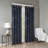 Knitted Jacquard Damask Total Blackout Grommet Top Curtain Panel(Only 1 Pc Panel)-450647584-450647598