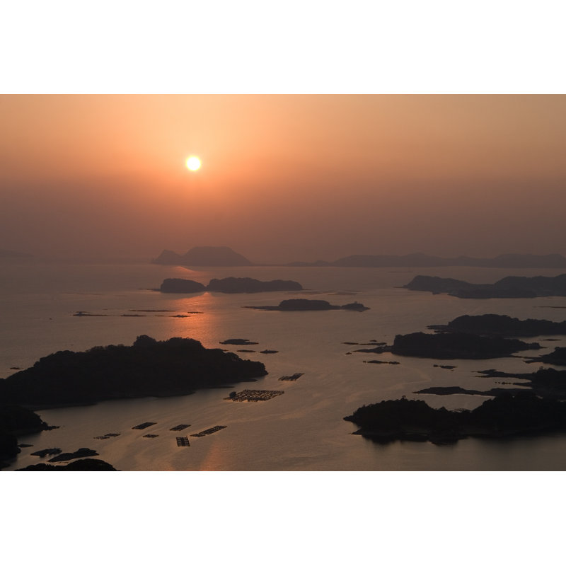 Frison Sunset View by Bbossom - Wrapped Canvas Print, 30cm H x 46cm W x 3.8cm D