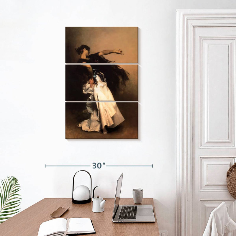 Danseuse espagnole 1880-81, H 32 po x l 20 po