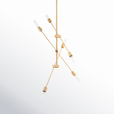 Leto 6 - Light Metal Dimmable Sputnik Chandelier