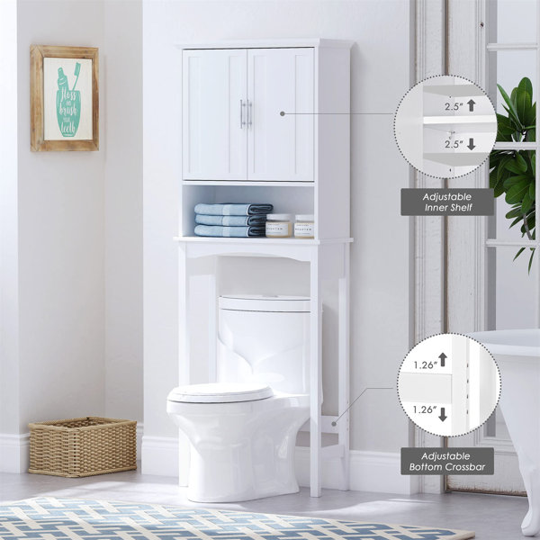 Red Barrel Studio® Vivelle Freestanding Over-the-Toilet Storage