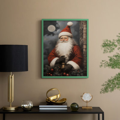 Art des Fêtes de Noël - série 2-CCCCL XXIV, reproduction encadrée - bois massif