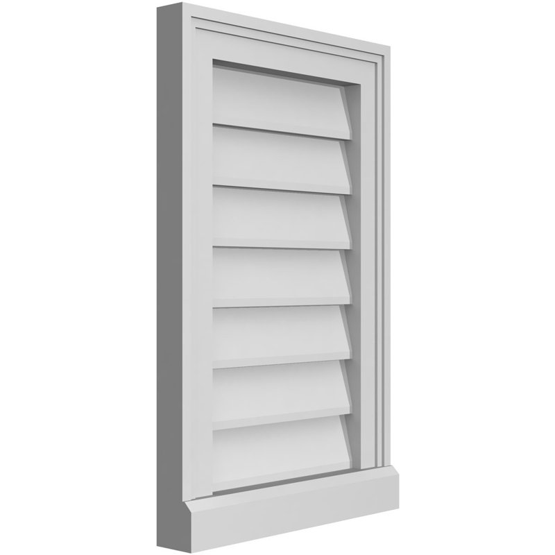 Cadre de seuil Brickmould, brun clair apprêté, H 22 po x l 14 po x P 2 po