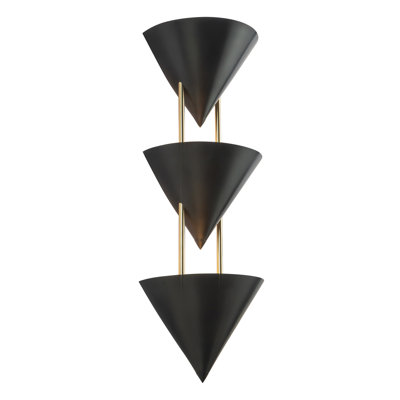 Versus 28-in Brass Wall Sconce