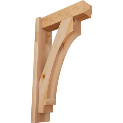 5 1/2"W x 18"D x 30"H Imperial Smooth Craftsman Outlooker, Western Red Cedar