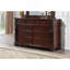 Commode 9 tiroirs Lyndon G09400-D, cerise