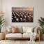 Plantes de coton fermier, art mural en métal noir-1030498009