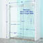 Porte de douche coulissante simple semi-cadre, 56-60 /