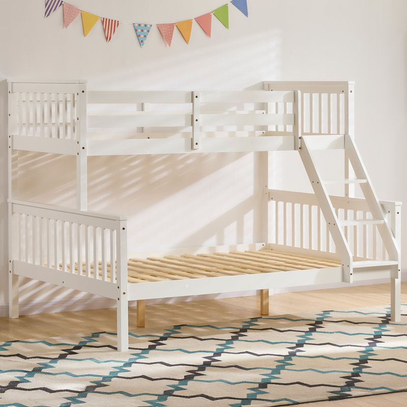 Muskoka Bunk Bed with Built-in Ladder Included, White