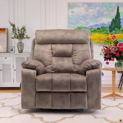 Vayun 40.94"W Oversize Upholsetery Liftable Massage Heater Power Recliner, Cup Holders, Dual Remote