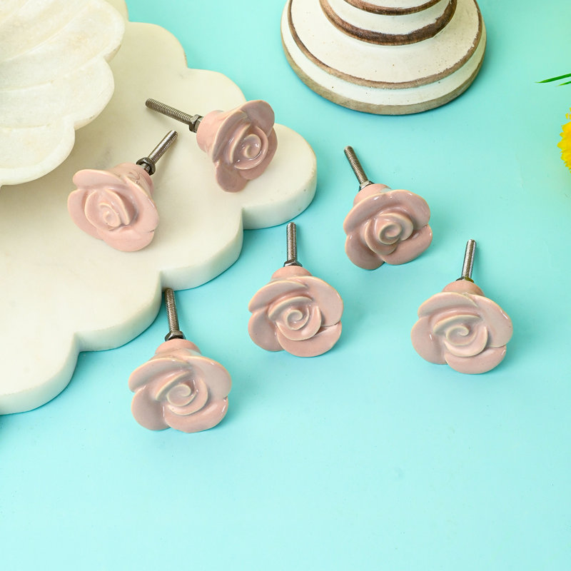 Paquet multiple de boutons de fantaisie rose 1 po
