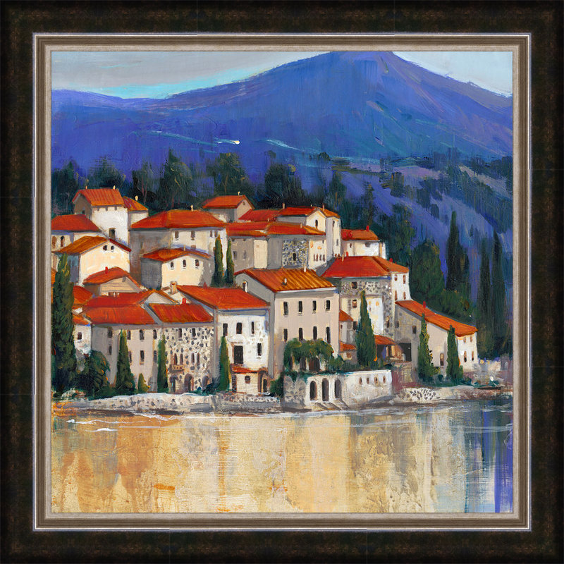«Italian Village II», reproduction d'art encadrée
