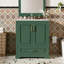 Meuble-lavabo avec lavabo, 1 tiroir et 2 portes à fermeture en douceur-1098554020