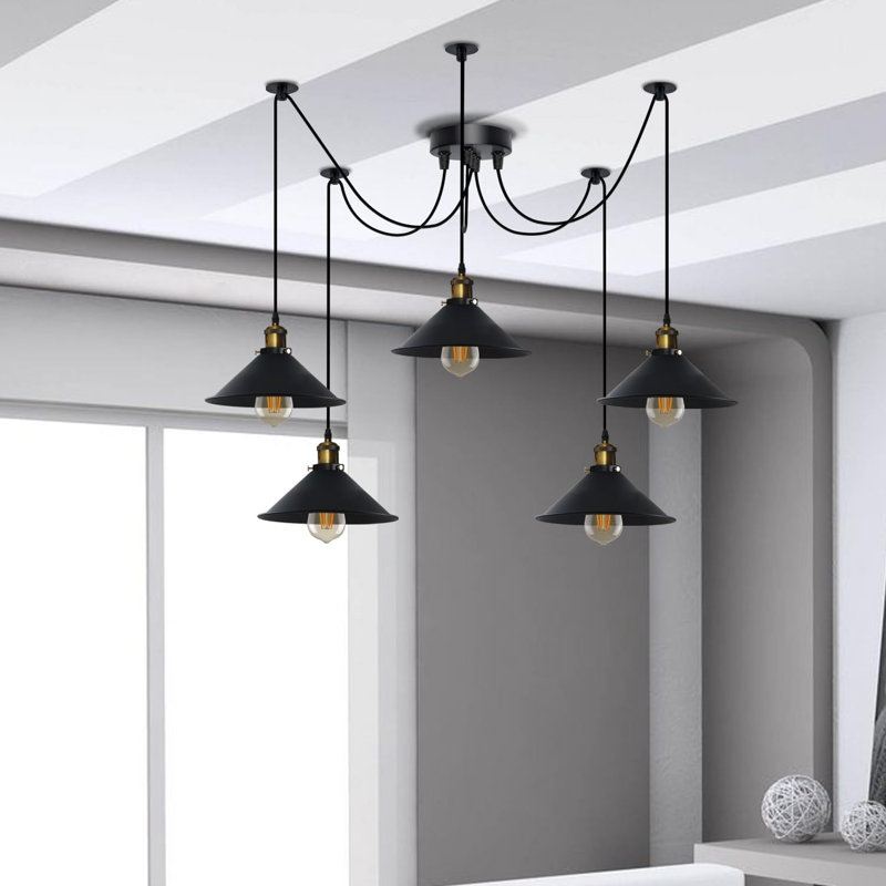 5 - Light Cone Pendant, No, Black