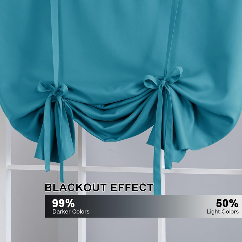 Rideaux isolants et isolants pour la salle de bain, Bleu turquoise