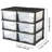 2 Pack 6 Drawer Plastic Storage Drawer Organizer, Clear Stackable Storage Dresser Bins for Bedroom Closet