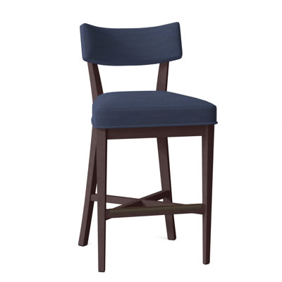 Juliet Upholstered Stool with Solid Wood Frame