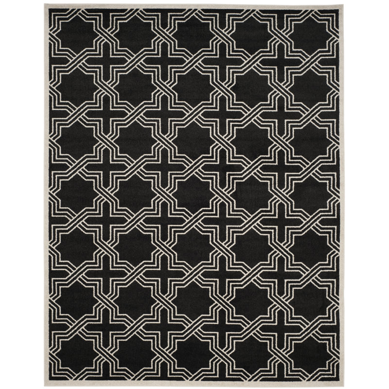 Mclaughlin Geometric Hand Woven Indoor / Outdoor Area Rug, Rectangle 76 x 122 cm